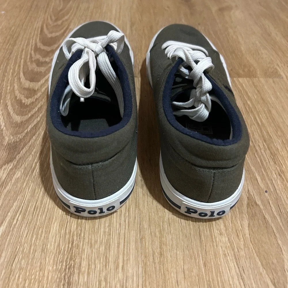 Polo by Ralph Lauren Kids' Canvas Sneakers - Olive Green - Picture 3 of 4